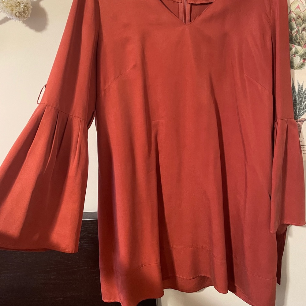 Midi Burnt Orange Dress From Dillards Gem